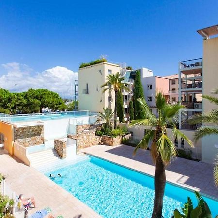 Appartement Port Prestige - Terrasse - Piscine - Parking 昂蒂布 外观 照片