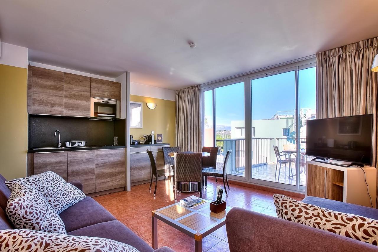 Appartement Port Prestige - Terrasse - Piscine - Parking 昂蒂布 外观 照片